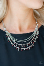 Load image into Gallery viewer, Financially Fabulous - Red necklace 892