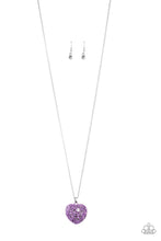 Load image into Gallery viewer, Love Is All Around - purple necklace 791