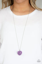 Load image into Gallery viewer, Love Is All Around - purple necklace 791