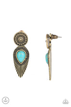 Load image into Gallery viewer, Fly Into the Sun - Brass post earring 1871