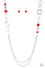 Load image into Gallery viewer, Modern Motley - Red Necklace 825