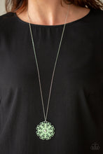 Load image into Gallery viewer, Spin Your PINWHEELS - green necklace 687