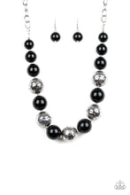 Load image into Gallery viewer, Floral Fusion - Black necklace B094