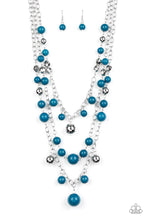 Load image into Gallery viewer, The Partygoer - Blue necklace 982