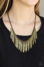 Load image into Gallery viewer, The Thrill-Seeker - Brass necklace 2061