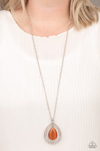 Load image into Gallery viewer, GLOW and Tell - Orange necklace 1656