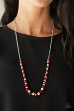 Load image into Gallery viewer, Stratosphere Sparkle - Red necklace 735