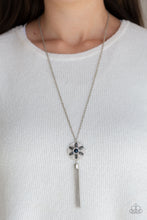 Load image into Gallery viewer, Fine Florals - Blue necklace 1677