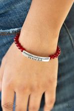 Load image into Gallery viewer, So She Did - Red bracelet
