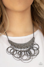 Load image into Gallery viewer, Metro Eclipse - black necklace 785