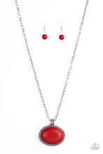 Load image into Gallery viewer, Sedimentary Colors - red necklace 686