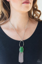 Load image into Gallery viewer, Dewy Desert - Green necklace 1986