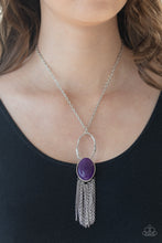 Load image into Gallery viewer, Dewy Desert - Purple necklace 2031