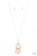 Load image into Gallery viewer, Royal Iridescence - rose gold necklace 791