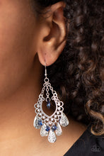 Load image into Gallery viewer, Musical Gardens - Blue earring 1535