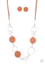 Load image into Gallery viewer, Sooner or LEATHER - Brown necklace 1956