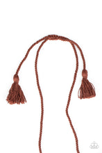 Load image into Gallery viewer, Macrame Mantra - Brown necklace A020