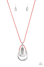 Load image into Gallery viewer, Texture Trekker - Red necklace 1680