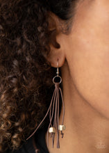 Load image into Gallery viewer, Macrame Majesty - Brown necklace 538