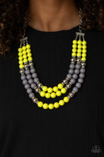 Load image into Gallery viewer, BEAD Your Own Drum - Yellow necklace 1619