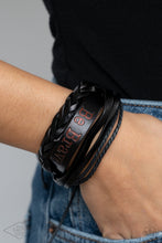 Load image into Gallery viewer, Brave Soul - Black urban bracelet