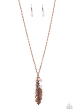 Load image into Gallery viewer, Feather Flair - Copper necklace 1828