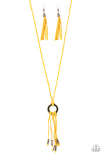 Load image into Gallery viewer, Feel at HOMESPUN - Yellow necklace 506