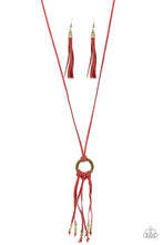 Load image into Gallery viewer, Feel at HOMESPUN - Red necklace 1864