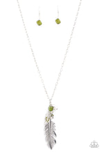 Load image into Gallery viewer, Feather Flair - Green necklace 1791