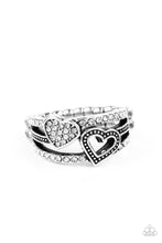 Load image into Gallery viewer, You Make My Heart BLING - White ring 1911