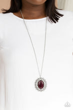 Load image into Gallery viewer, Oh My Medallion - Purple necklace 2216