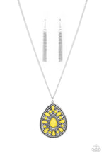 Load image into Gallery viewer, Retro Prairies - Yellow necklace 512