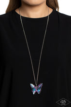 Load image into Gallery viewer, The Social Butterfly Effect - Purple necklace E004
