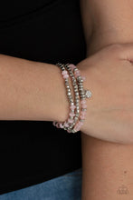 Load image into Gallery viewer, Glacial Glimmer - Pink bracelet 624