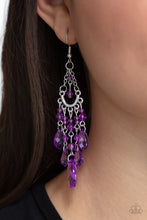 Load image into Gallery viewer, Paid Vacation - Purple earring 624