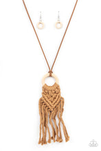 Load image into Gallery viewer, Crafty Couture - Brown necklace 2210
