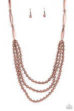 Load image into Gallery viewer, Beaded Beacon - Copper necklace 2229