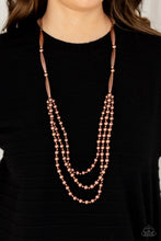 Load image into Gallery viewer, Beaded Beacon - Copper necklace 2229