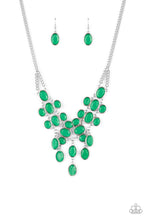 Load image into Gallery viewer, Serene Gleam - Green necklace 2229
