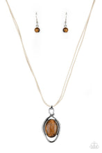 Load image into Gallery viewer, Desert Mystery - Brown necklace 1579