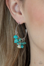 Load image into Gallery viewer, Gorgeously Grounding - Blue hoop earring 1636