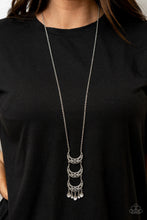 Load image into Gallery viewer, Half-Moon Child - Silver necklace 905