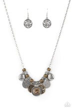 Load image into Gallery viewer, To Coin A Phrase - Brown necklace B127