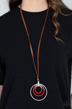 Load image into Gallery viewer, Hypnotic Happenings - Red necklace 512
