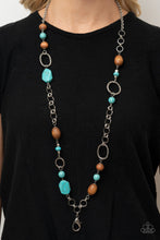 Load image into Gallery viewer, Prairie Reserve - Blue lanyard necklace B032