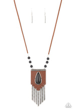 Load image into Gallery viewer, Enchantingly Tribal - Black necklace 1897
