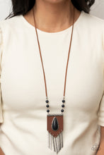 Load image into Gallery viewer, Enchantingly Tribal - Black necklace 1897