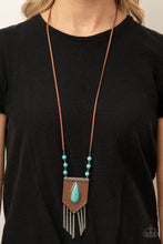 Load image into Gallery viewer, Enchantingly Tribal - Blue necklace B052