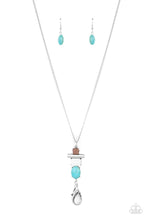 Load image into Gallery viewer, Natural Novice - Blue lanyard necklace 2223