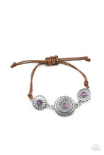 Load image into Gallery viewer, Bohemian Botany - Purple bracelet A030